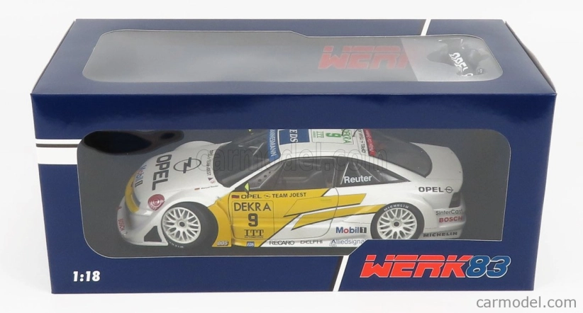 Werk83 Opel Calibra V6 4x4 Team Joest N 9 Dtm Itc 1995 M.reuter 1:18 Bielo žltá