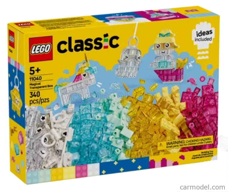 Lego doplnky Lego Classic - Magická priehľadná krabica - 340 Pezzi - 340 ks Rôzne