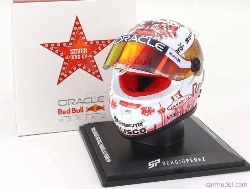 Mini helmet Schuberth helma F1 Sergio Perez Oracle Red Bull Racing N 11 1:4