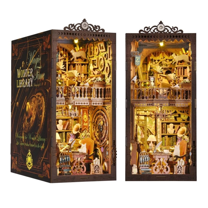 2Kids Toys 3D skládačka Zarážka na knihy Miniatura domečku Mystická knihovna