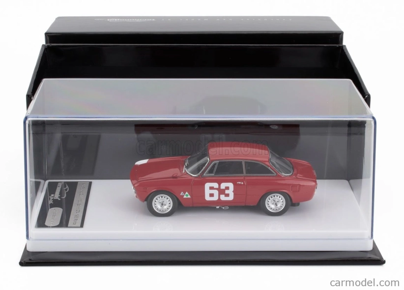 Tecnomodel Alfa romeo Giulia 1600 Sprint Gta N 63 4h Monza 1966 Andrea De Adamich 1:43 Červená