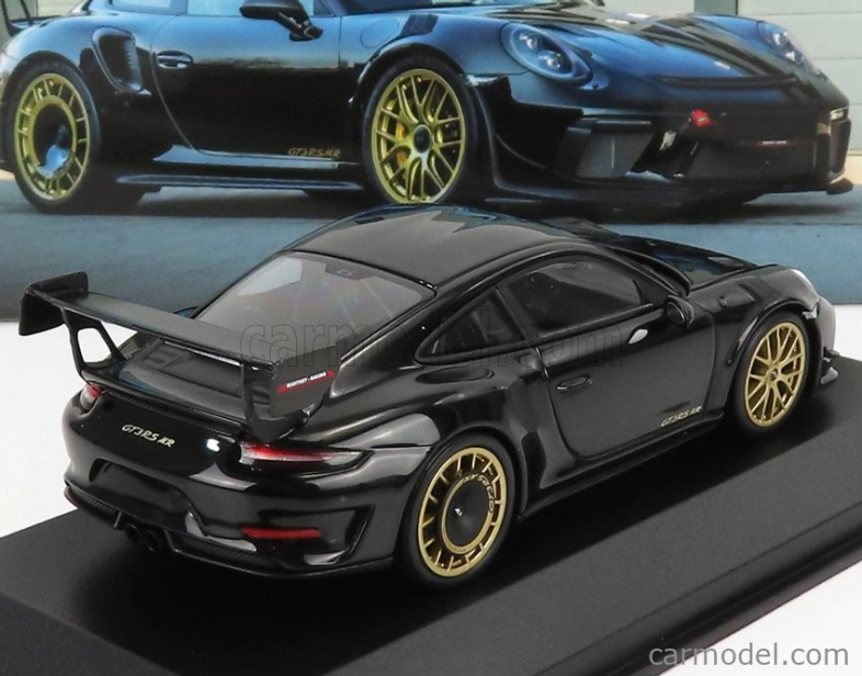 Minichamps Porsche 911 991-2 Gt3 Rs Mr Team Manthey Racing 2018 - Golden Rims 1:43 Black