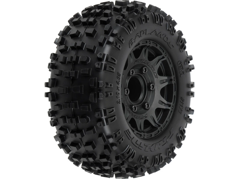 Kolesá Pro-Line 2,8", pneumatiky Badlands, čierny disk Raid H12 (2)
