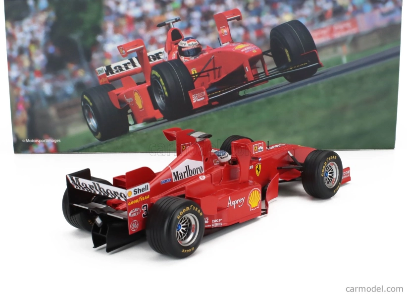 Werk83 Ferrari F1 F300 N 3 s vežovými krídlami 2. Imola Gp 1998 Michael Schumacher 1:18 červená