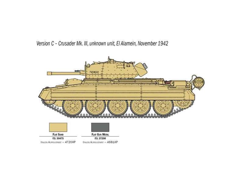 Italeri Crusader Mk. II s britskou posádkou (1:35)