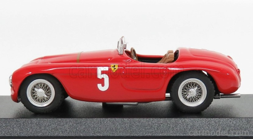 Art-model Ferrari 166mm Barchetta Ch.0010 N 5 Automobile Club France Comminges 1949 L.chinetti 1:43 Červená