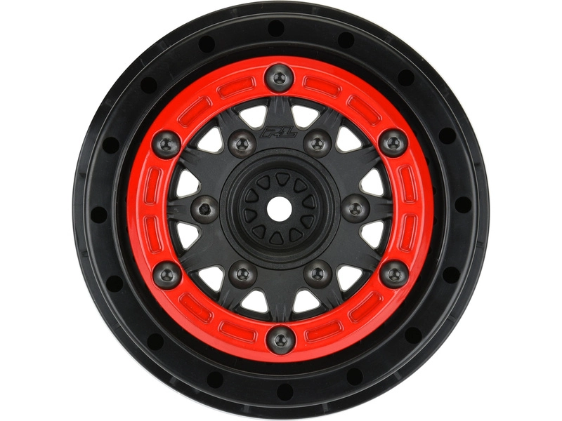 Pro-Line disk 2.2/3.0" Raid bead lock H12/H14 SC šedý/červený