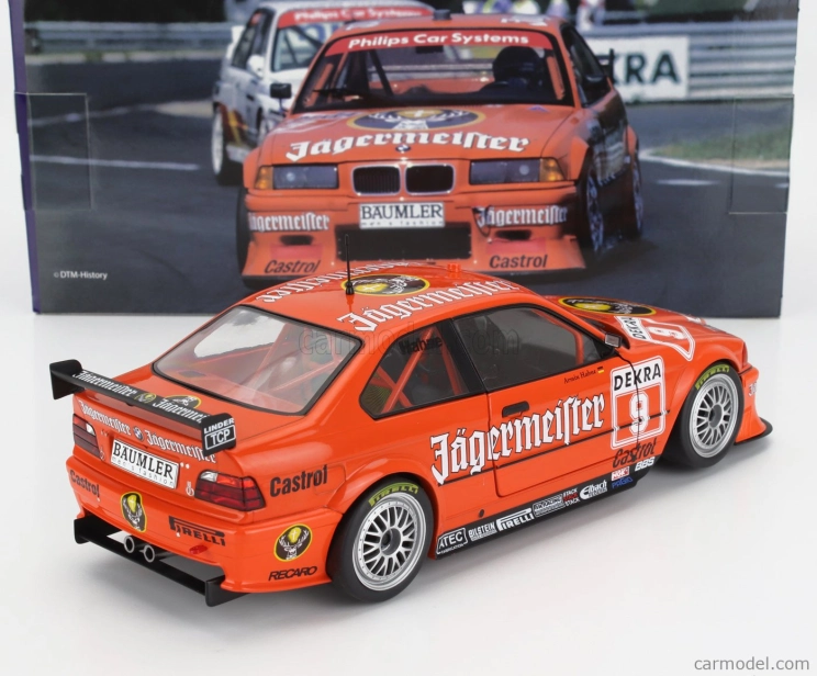 Werk83 BMW 3-series Coupe (e36) Jagermeister Team Linder N 9 Dtm Season 1993 Armin Hahne 1:18 Orange