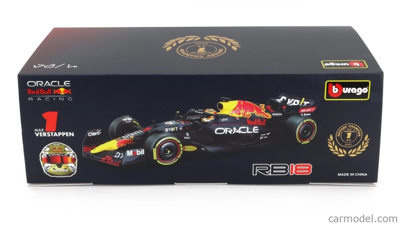 Bburago Red bull F1 Rb18 Team Oracle Red Bull Racing N 1 1:24, tmavomodrá
