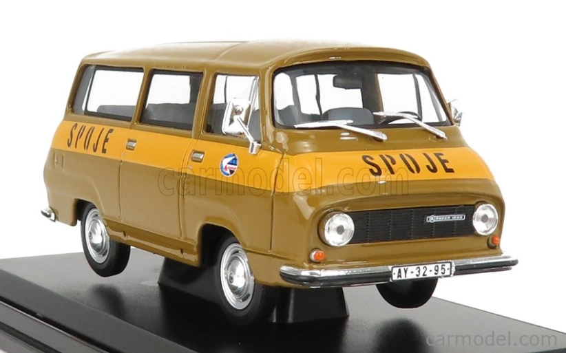Abrex Škoda 1203 Minibus Poste Spoje 1974 1:43 Hnedožltá