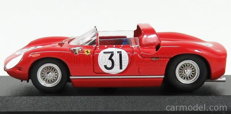Art-model Ferrari 250p Spider Ch.0812 N 31 2nd 12h Sebring 1963 Mairesse - Vaccarella - Bandini 1:43 Red
