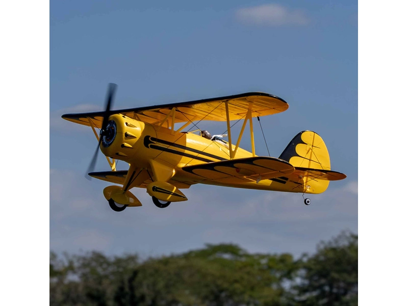 RC letadlo E-flite Waco 0.55m SAFE Select BNF Basic, žlutá