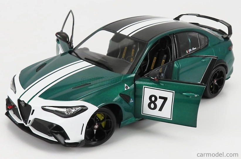 Solido Alfa romeo Giulia Gtam N 87 Nurburgring 2021 1:18 Zelená Biela