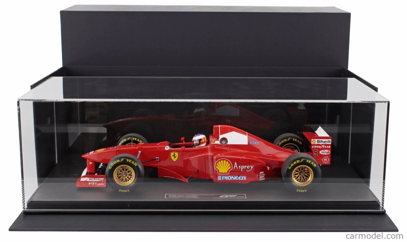 Gp-replicas Ferrari F1  F310b Scuderia Ferrari Marlboro Team N 5 Winner Canada Gp (with Pilot Figure) 1997 Michael Schumacher - Con Vetrina - With Showcase 1:12 Červená Bílá