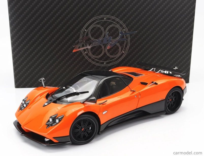 Takmer skutočný Pagani Zonda F 2005 1:18 Orange