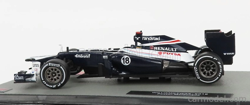 Edicola Williams F1 Fw34 Cosworth N 18 Sezóna 2012 Pastor Maldonado 1:43 Modrá biela