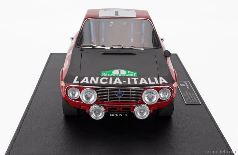 Topmarques Lancia Fulvia Hf 1600 Coupe (night Version) N 1 Winner Rally Du Maroc 1972 Simo Lampinen - Solve Andreasson 1:12 Červená Černá