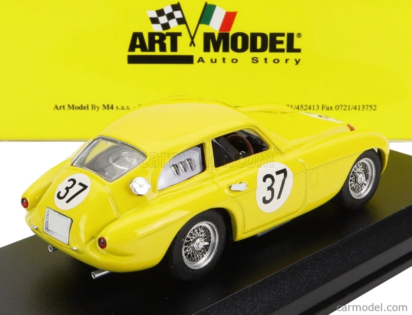 Art-model Ferrari 166mm Coupe N 37 Nurburgring 1951 Y.simon 1:43 Žltá
