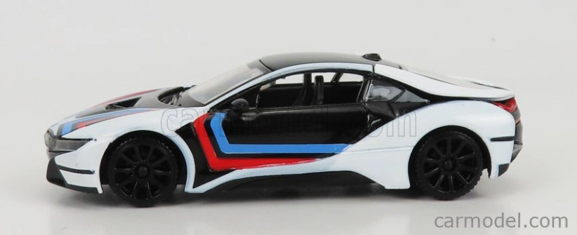 Motor-max BMW I8 Coupe Gt Racing 2018 1:43 Biela čierna modrá červená