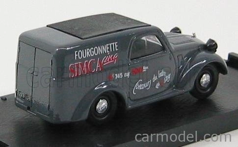 Brumm Simca 5 Van Salone Auto Parigi 1936 1:43 Sivá