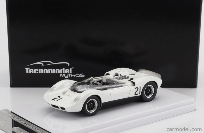 Tecnomodel Mclaren Elva Mark 1 N 21 Guards Trophy Brand Hatch 1965 G.hill 1:43 Bílá