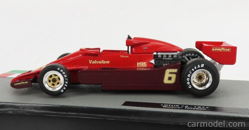 Edicola Lotus F1  78 N 6 Season 1977 Gunnar Nilsson 1:43 2 Tóny Červené