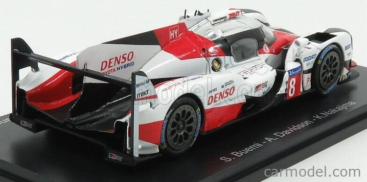 Edicola Toyota Ts050 Hibrid 2.4l Turbo V6 Team Gazoo Racing N 8 24h Le Mans 2017 S.buemi - K.nakajima - A.davidson 1:43 Biela červená čierna
