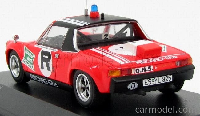 Minichamps Porsche 914/6 Ons R2 1974 - Servizio Di Sicurezza In Pista 1:43 červená čierna