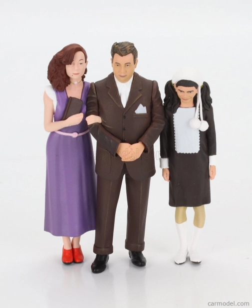 Nekonečná sada figúrok 3x Famiglia Fantozzi - Ragioniere Ugo Fantozzi - Signora Pina - Mariangela 1:18 Rôzne