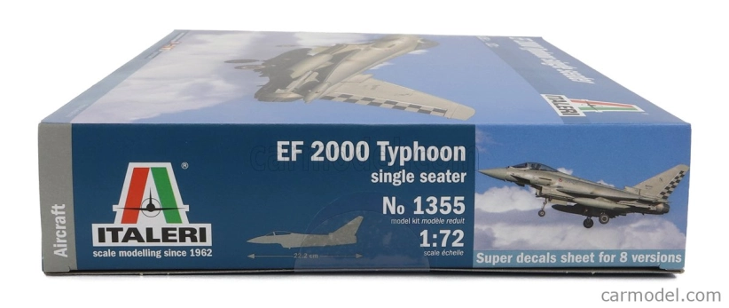 Italeri Eurofighter Ef-2000 Typhoon Airplane Single Seater Military 1994 1:72 /