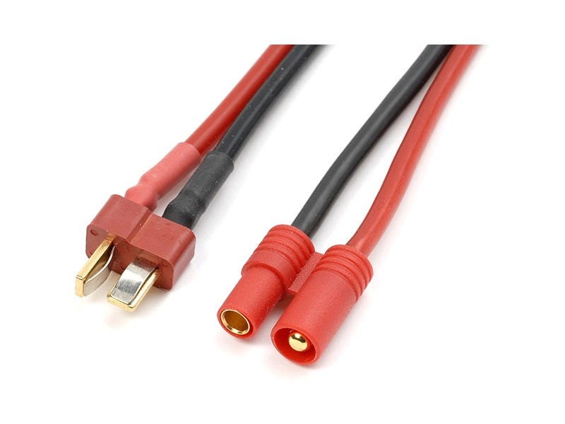 Prístrojový konverzný kábel Deans - 3,5 mm pozlátený 14AWG