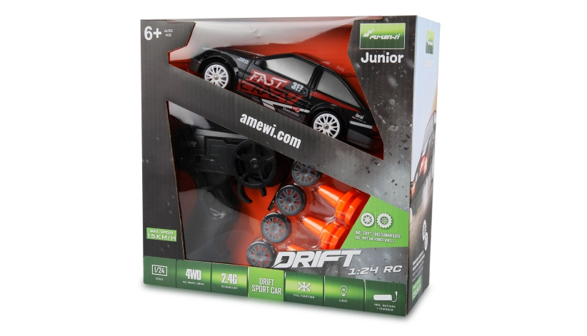 RC auto Drift Sport Car Toyota Corolla, černá