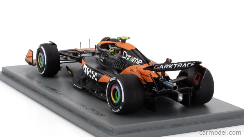 Spark-model Mclaren F1  Mcl38 Team Mclaren N 4 Winner Miami Gp 2024 First F1 Victory Lando Norris 1:43 Oranžová Černá