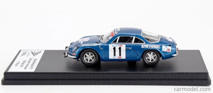 Trofeu Renault Alpine A110 (night Version)  N 11 Rally Tap 1972 Peter Smith - Paul Russell 1:43 Blue