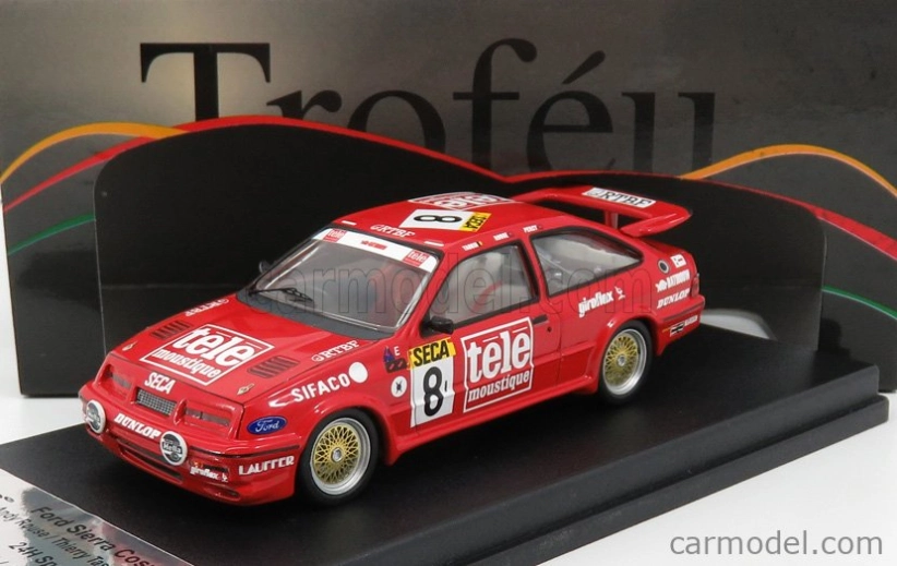 Trofeu Ford england Sierra Cosworth N 8 24h Spa 1987 A.rouse - T.tassin - W.percy 1:43 Červená