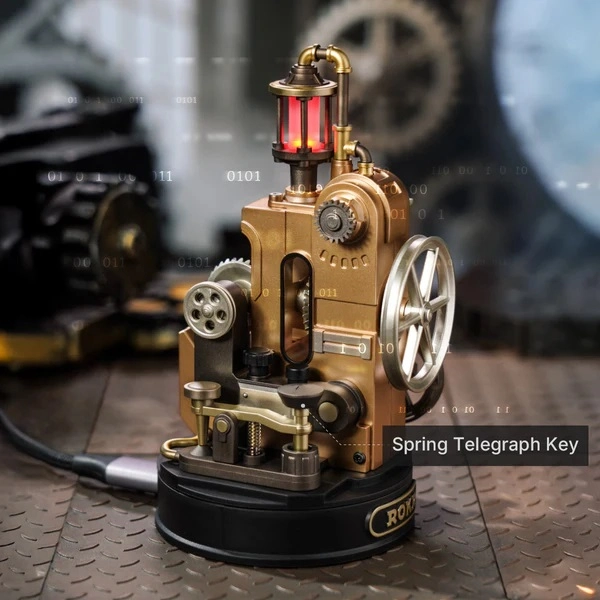 RoboTime 3D mechanická skládačka Morseův telegraf