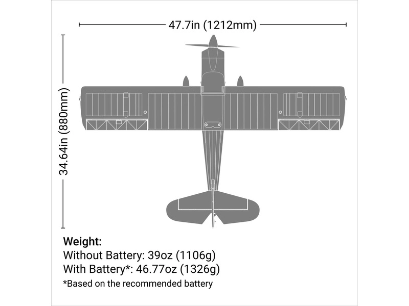 E-flite Super Decathlon 1.2m BNF Basic AS3X+ SAFE Select
