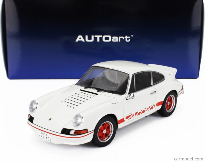 Autoart Porsche 911 Carrera Rs 1973 - The Circuit Wolf - (rival) Sakon Hayase - Manga Movie 1:18 Bielo-červená