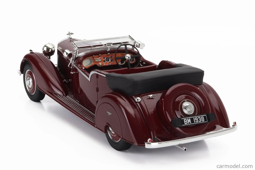 Modely v mierke Cult-scale Bentley 4.25l Vanden Plas Tourer Cabriolet Open 1938 1:18 Bordeaux Black