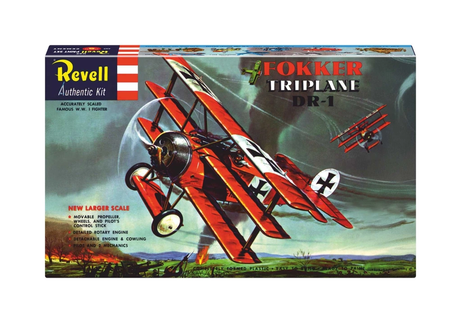 Plastic ModelKit lietadlo 03762 - Fokker Triplane DR.1 - 75 Years Plastic Modelling (1:28)