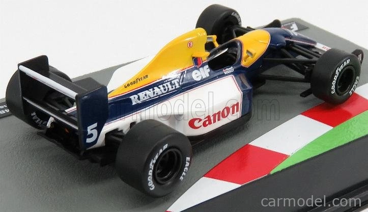 Edicola Williams F1 Fw14b Renault N 5 Nigel Mansell Sezóna 1992 Majster sveta 1:43 Modrá Žltá Biela