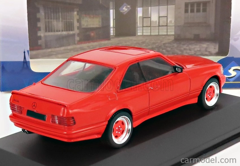 Solido Mercedes benz S-class 560sec Amg (c126) Wide Body 1990 1:43 Red