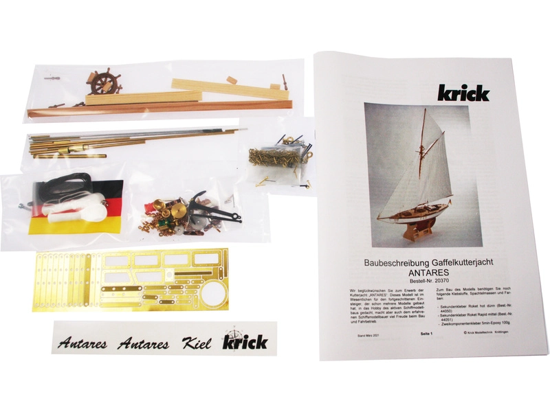 RC stavebnica Krick Antares plachetnica kit
