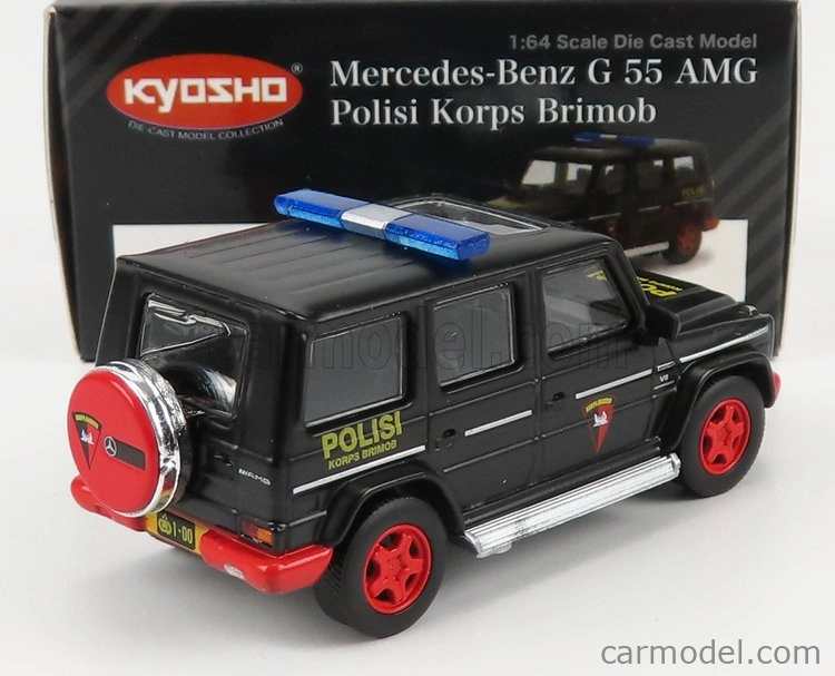 Kyosho Mercedes benz triedy G G55 Amg Polisi 2018 1:64 čierna