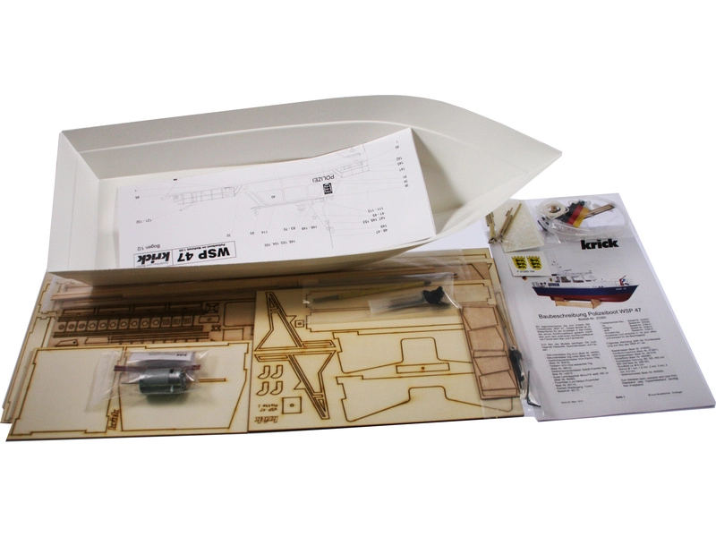 RC stavebnica Krick policajný čln WSP47 kit