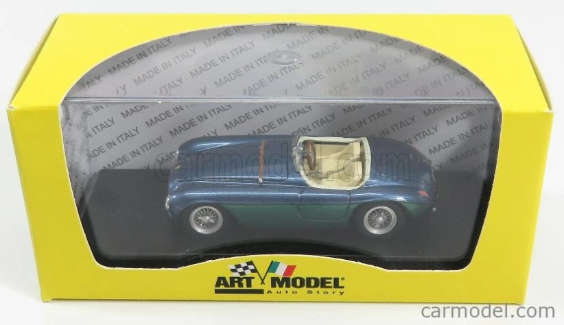 Art-model Ferrari 166mm Barchetta Ch.0064 Avvocato Gianni Agnelli Personal Car 1948 1:43 Blue