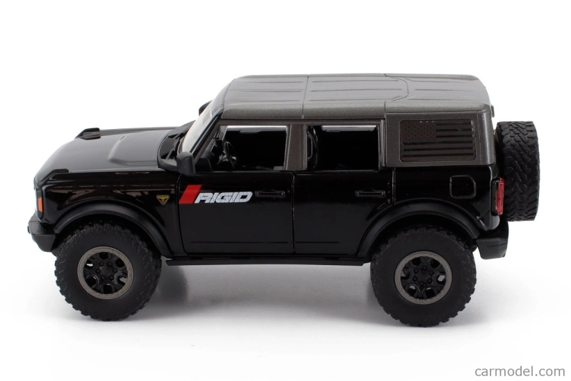 Jada Ford usa Bronco 2021 so sadou 4x pneumatík 1:24 čierno-sivá