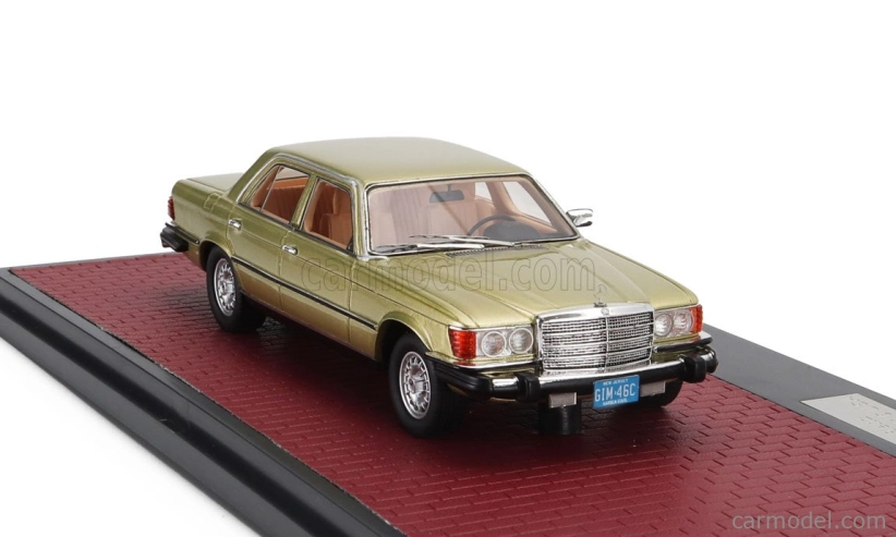 Matrix scale models Mercedes benz S-class 300sd Turbodiesel (w116) Usa Version 1977 1:43 Gold Met