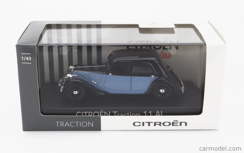 Norev Citroen Traction Avant 11cv 1935 1:43 Modrá Černá