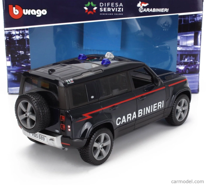 Bburago Land rover New Defender 110 Carabinieri 2022 1:24 Blue